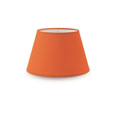 Paralume in tessuto per lampada o lampadario colore arancio, portalampada E14