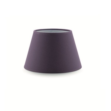 Paralume in tessuto per lampada o lampadario colore viola scuro, portalampada E14