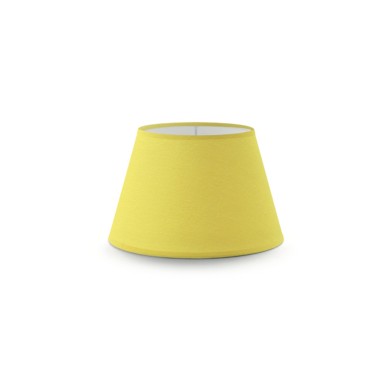 Paralume in tessuto per lampada o lampadario colore giallo, portalampada E14