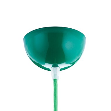 Rosone coprifili per lampadario a coppa in metallo verde