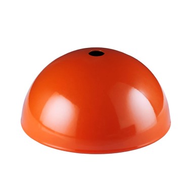 Rosone coprifili per lampadario a coppa in metallo arancione