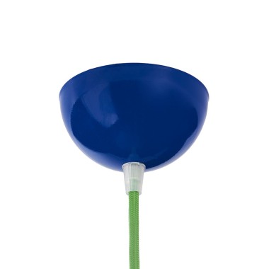 Rosone coprifili per lampadario a coppa in metallo blu